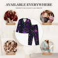 thumbnail image 7 of Picia Multi-colored Spiders Pattern Women’s Long-Sleeve Sleepwear Set - Soft 2-Piece Loungewear with Pockets, Comfy PJs for Relaxing Nights-Small, 7 of 7