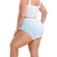 thumbnail image 5 of INNERSY Women's Plus Size Cotton Underwear XL-6XL High Waisted Briefs Panties 5-Pack(3XL,Bloom), 5 of 10