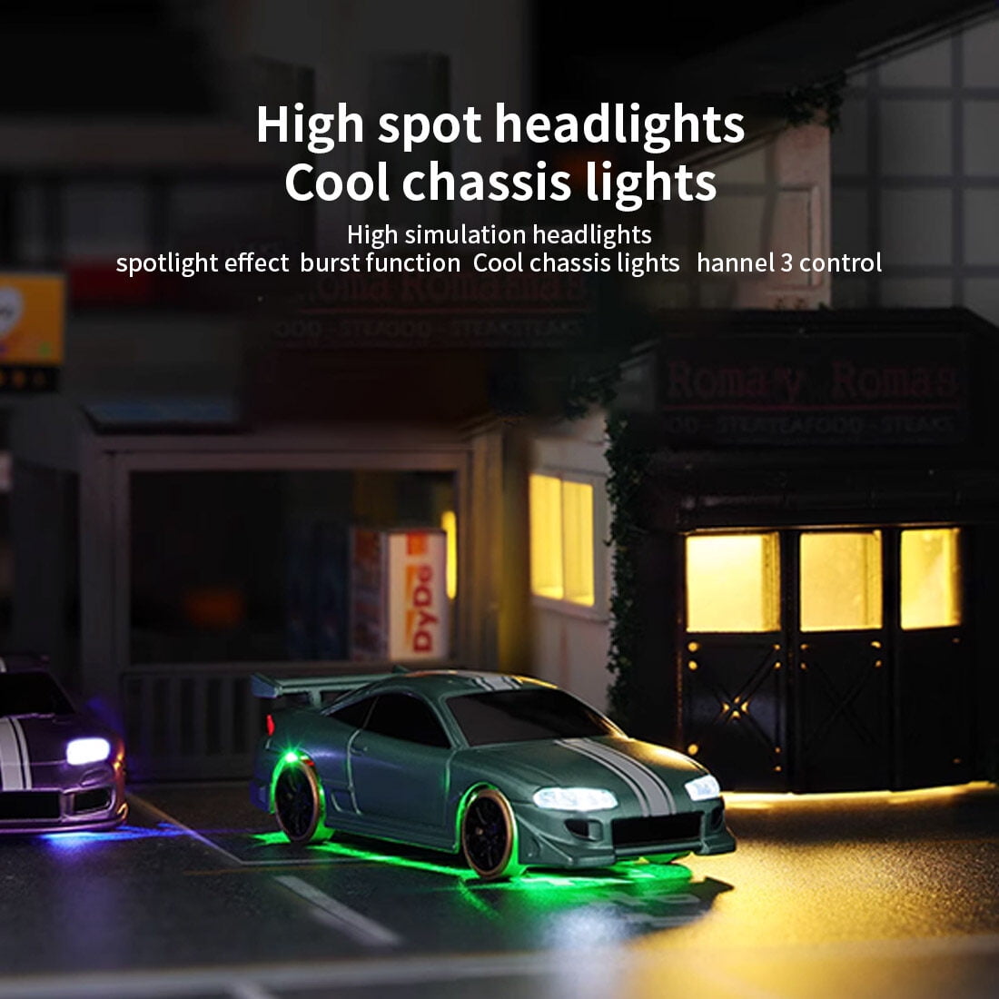 Turbo Racing 1:76 Mini Full-Scale RC Drift Car, Electric Remote Control Car with P31 Controller, DIY Shells, Type-C Charging & 40min Runtime – Desktop Toy for Adults
