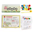 thumbnail image 3 of Montessori Clip Beads Toys Juguete interactivo Educationtoy Reconocer el color de madera para niños en edad preescolar Niños de jardín de infantes Hugo juguetes educativos, 3 of 7