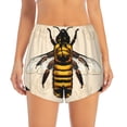 thumbnail image 2 of Balery Honey Bee Pantalones cortos deportivos para mujer con forro y dos bolsillos, elásticos, para entrenamiento, gimnasio, yoga-Large, 2 of 7