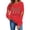 Red Sweatshirts, variant on Jsaierl Halloween Sweatshirts for Women Cute Ghost Print Pullovers Stretch Holiday Crewneck Long Sleeve Sweater Tops Halloween Party Supplies, Sizes S-2XL