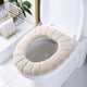 thumbnail image 3 of Almohadillas de cubierta de inodoro gruesas para baño, suaves, de 5 piezas, funda acolchada de fibra elástica cálida y fácil de instalar, 3 of 5
