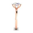 thumbnail image 3 of Forever Jewels 2Ct Round Moissanite 6 Prong Womens Solitaire Engagement Ring 14K Rose Gold Plated, 3 of 5