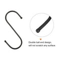 thumbnail image 4 of Uxcell Carbon Steel S Hooks 90mm/ 3.54" Long Hanger Black 4Pack, 4 of 6