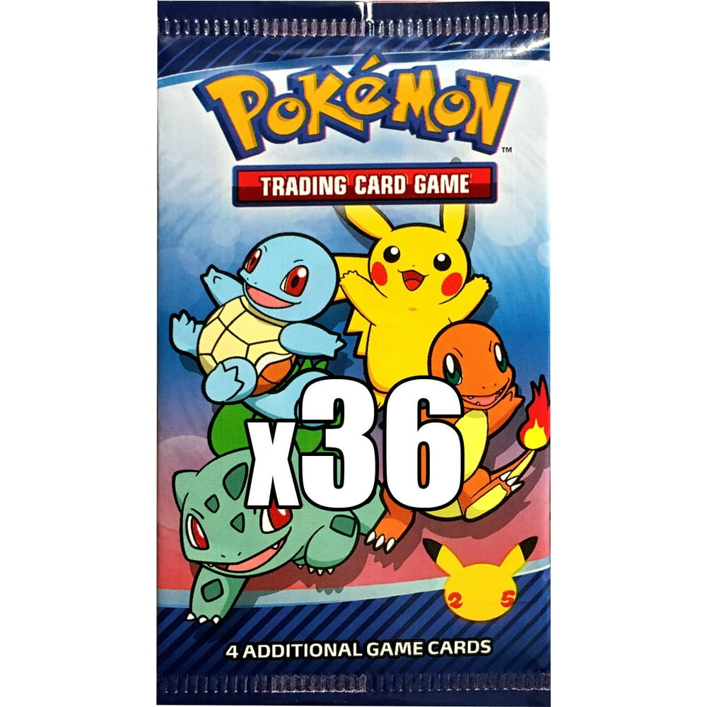 Pokemon McDonald's Happy Meal 25th Anniversary LOT of 36 Promo Booster Packs [Equivalent of a 