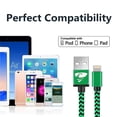 thumbnail image 5 of Aioneus USB A to Lightning Cable (MFI Certified), 2 Pack 1.5 FT Nylon Braided Charger Cable, Charger Cord Compatible with iPhone 13/12/11 Pro/11/XS MAX/XR/8/7/6s/6/5S/SE, 5 of 8