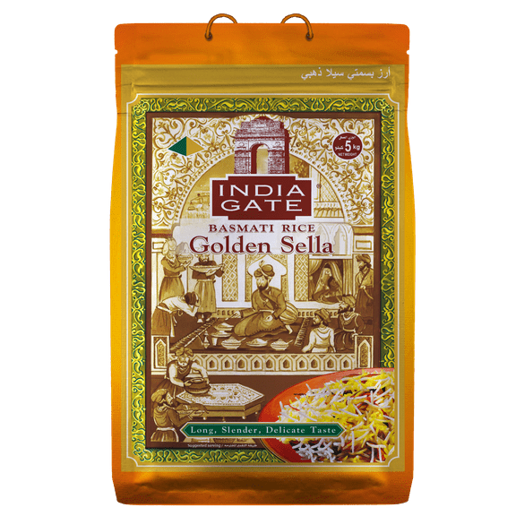 India Gate - Parboiled Basmati Rice - Golden Sella, 10 lb Bag