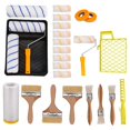 thumbnail image 1 of Paint Roller Kit 9 Inch And 4 Inch 25 Pcs With Paint Tray And Brush For Painting Walls And Ceilings, 1 of 5
