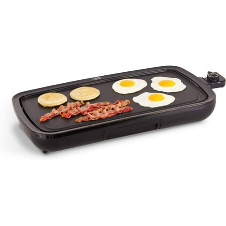 

Everyday Nonstick Electric Griddle for Pancakes Burgers Quesadillas Eggs & other on the go Breakfast Lunch & Snacks