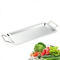 thumbnail image 4 of MasteelfCA Stainless Steel Chicken Grill Roast Chicken Tray Barbecue Drying Rack(Silver), 4 of 7