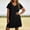 Black, variant on Women's Swimsuit Coverup Short Sleeve Bathing Suit Cover up Casual T-Shirt Dress Plus Size Loose Beachwear Coverups L-5XL Red