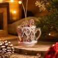 thumbnail image 5 of Barsme Snowy Christmas Cabin Christmas Hanging Ornament,Vintage Warm and Cozy Christmas House Hanging Ornament, Festive Tree Decoration For Bedroom Hallway Patio And Holiday Party Display, 5 of 5