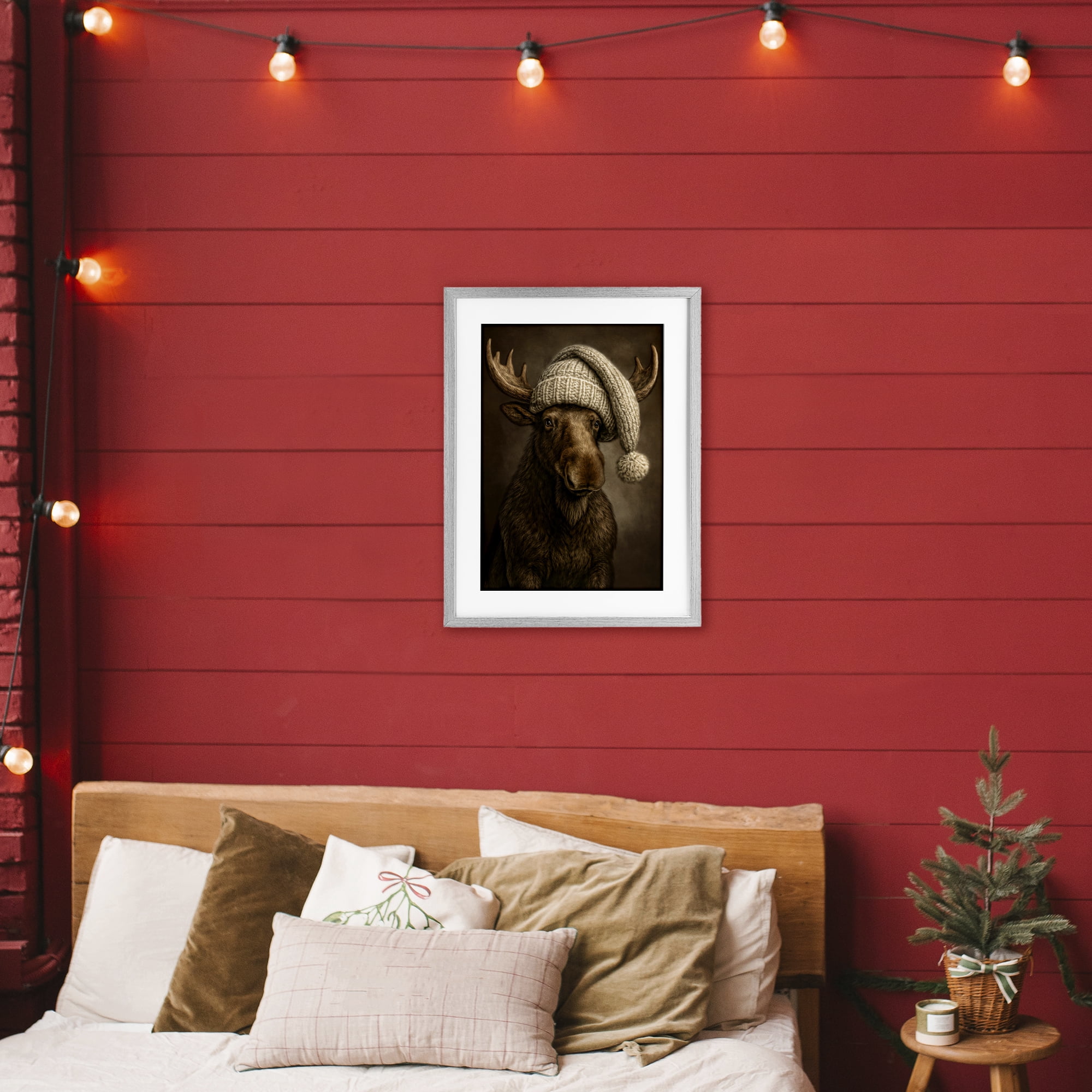 Stupell Industries Northwood Gentle Giant Gray Framed Print Under Glass, design by Kelley Parker
