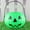 Green, variant on Halloween Detachable Foldable Pumpkin Storage Bucket, Half Shaped Large Decorative Bin for Home Party Decor