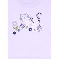 thumbnail image 2 of Wonder Nation Girls Sweatshirt and Tee with Flare Leggings Outfit Set, 3-Piece, Sizes 4-10, 2 of 3