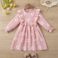thumbnail image 2 of Splozh Fall Outfits for Toddler Girls Cute Soft Long Sleeve Princess Holiday Party Dress Toddler Photoshoot Dress Cotton Girls Dress Toddler Girl Dresses,Pink,9-10 Years, 2 of 9