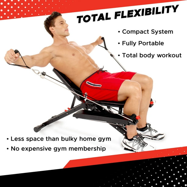 TOTAL FLEX L Foldable Home Gym Bench All in One with Additional