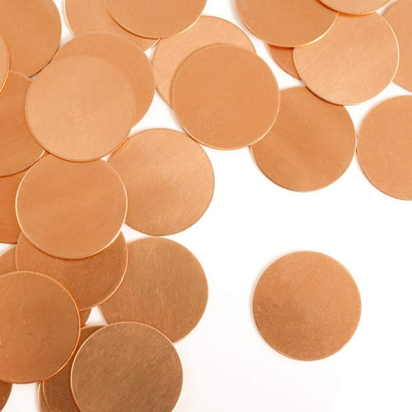 ImpressArt - Premium Metal Stamping Blanks for Metal Stamping and Jewelry Making (24 Pack) (3/4" Circle, Copper)