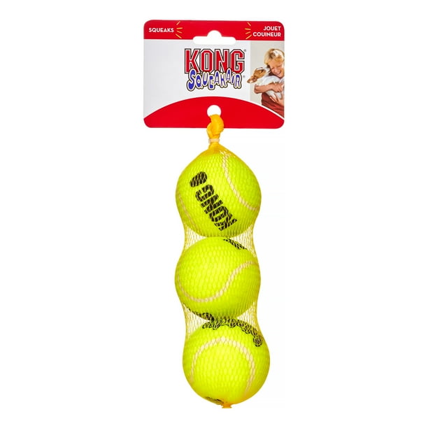 Kong AirDog Squeakair Ball Dog Toy, Pack of 3, Medium