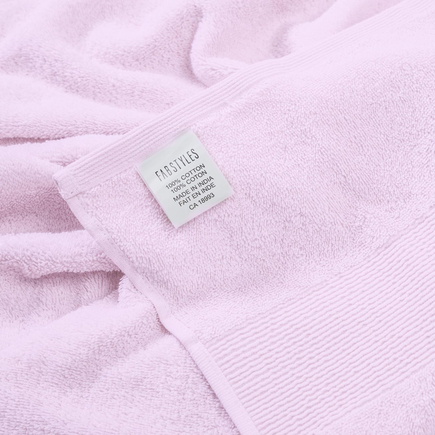 Fabstyles Premium Face Towels Set of 12, Soft and Absorbent Washcloth for Daily Use, 14 in x 14 in, Luxury Fingertip Towels Made Cotton