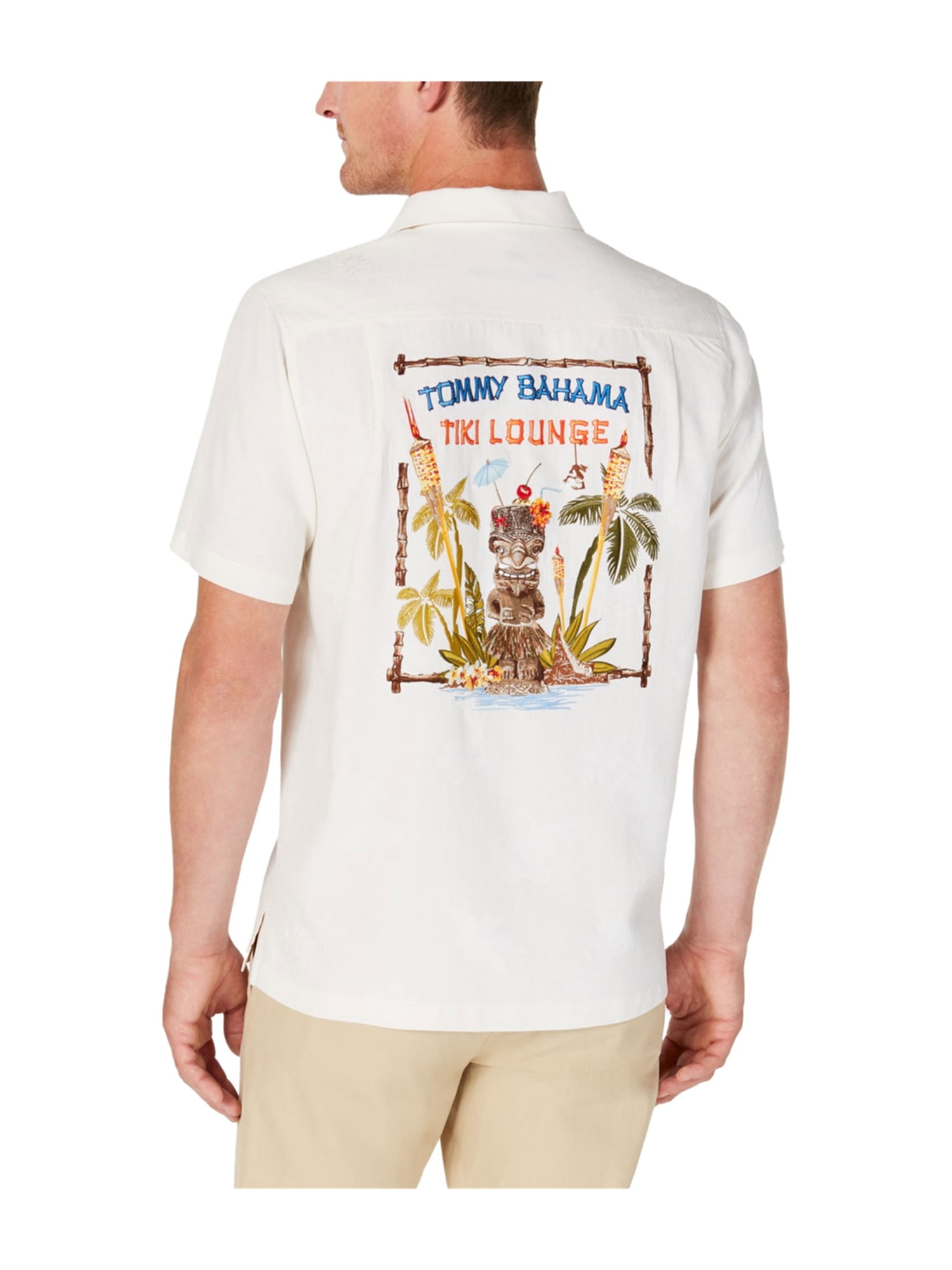 Tommy Bahama Mens Tiki Lounge Button Up Shirt white S | Walmart Canada