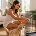 thumbnail image 6 of OCCOA Stainless Hanging Pet Bowl for Crate Cage Feeder, Adjustable Hook On Water Food Bowl for Dogs Cats, Spatter Proof Removable Easy Clean, Orange, 6 of 6