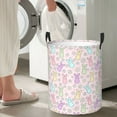thumbnail image 4 of Goofa Colorful Bunny Printed Circular Hamper,Laundry Basket with Handles,Storage Baskets Foldable,Large Capacity Laundry Hamper-, 4 of 8