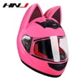 thumbnail image 3 of Casco de motocicleta HNJ de cara completa, casco de moto transpirable, casco de motocross con orejas de gato extraíbles, casco de motocross con lazo desmontable, 3 of 5
