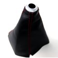 thumbnail image 4 of Tanaka Bottes de Changement en Cuir PU Universelles pour Manuel/auto Couleur Noire avec Coutures Rouges, 4 of 4