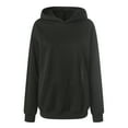 thumbnail image 4 of larppty Women's Backless Hollow Mesh Hooded Casual Hollowed Out Long Sleeved Pullover Sweatshirt With Pockets 2025 Fashion (Black, L), 4 of 7