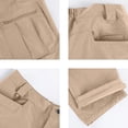 thumbnail image 6 of Fabrcox Mens Pants Cargo Waterproof Hiking Pants for Men Sports Workout Gym Breathable Big and Tall Straight Leg Man Work Pants with Pockets Khaki XXXL, 6 of 7