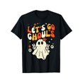 thumbnail image 1 of Halloween Lets Go Ghouls Ghost Retro Costume Women Girl Kids T-Shirt, 1 of 6