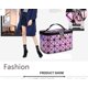 thumbnail image 4 of Bolsa de maquillaje, bolsa de viaje esencial con espejo para mujeres y niñas, estuche para cosméticos, tamaño de viaje, artículos de tocador para brochas, organizador de joyas, accesorios., 4 of 5