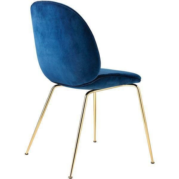 Chaise de salle à manger en velours vert Take Me Home – Lot de 4 avec sièges épais et moelleux, revêtement en velours luxueux et pieds dorés brillants pour des salles à manger élégantes