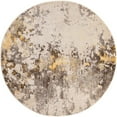 thumbnail image 1 of Unique Loom Helios Over-Dyed Area Rug 5' x 5' Round Beige/Brown, 1 of 4