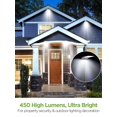 thumbnail image 2 of InnoGear Solar Gutter Lights Outdoor 80 LED Wall Mount Lighting with Motion Sensor 4 Working Modes IP65 Waterproof 450 Lumens for Front Door Yard Garage Pack of 2, 2 of 5