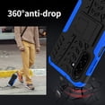 thumbnail image 4 of for Samsung Galaxy A26 5G Phone Case with 2 Pack Screen Protector, Military Grade Shockproof, Heavy Duty Robust Bumper Cover with Kickstand for Samsung A26 5G Case, Blue, 4 of 7