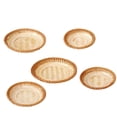thumbnail image 2 of Woven Wooden Baskets for Bread, Fruit, and Snacks - Kitchen Storage and Serving Trays for Home or Restaurant, 2 of 6