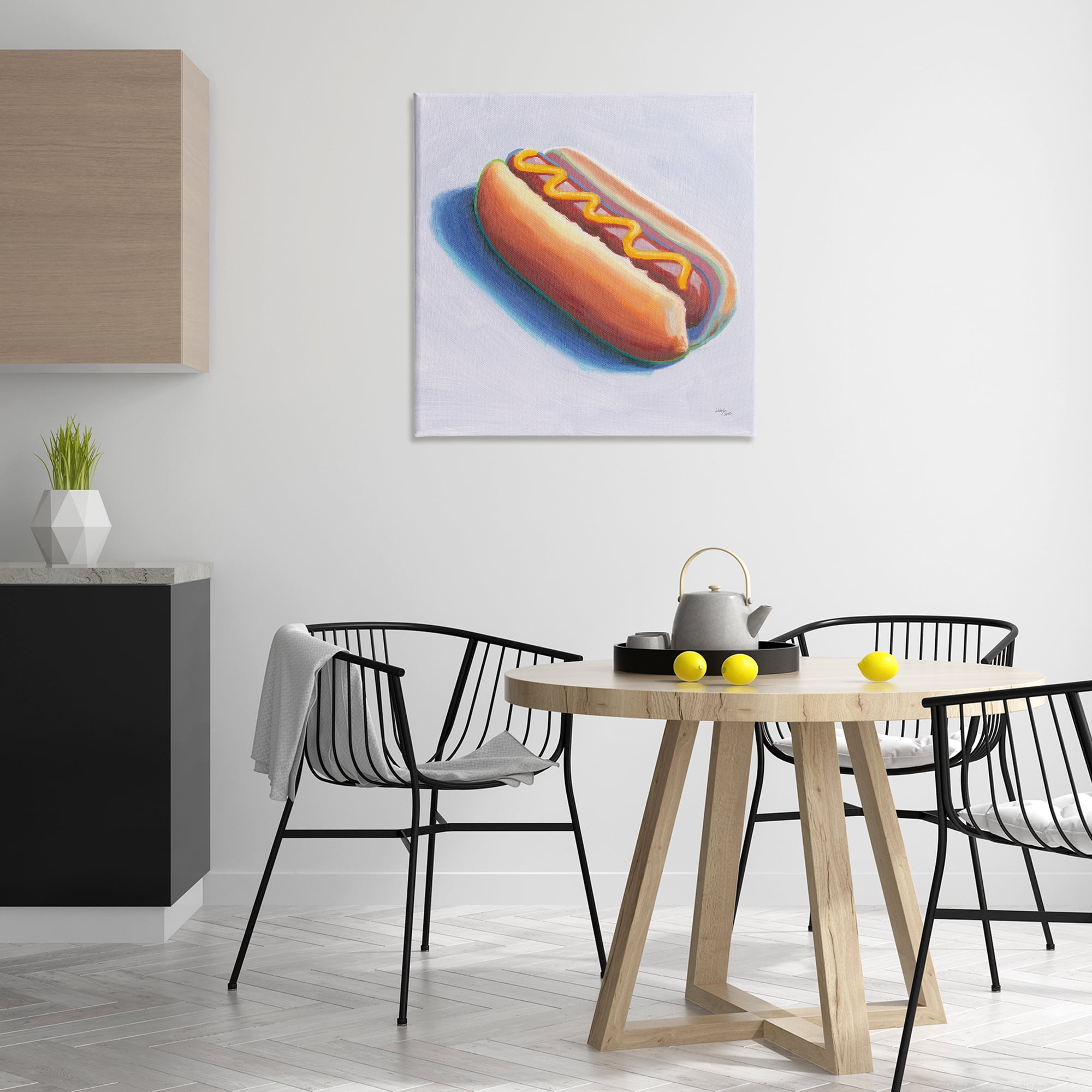 Stupell Industries Hot Dog with Mustard Food & Beverage Painting