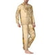 thumbnail image 2 of Fotbe Pijama de Hombre con Estampado de Manga Larga, Conjunto de 2 Piezas, Ropa de Dormir Suave y Cómoda con Bolsillos-Small, 2 of 7