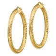 thumbnail image 2 of 14K Yellow Gold Earring Hoop Women'S Diamond-Cut 47.25 mm 45.5, 2 of 3
