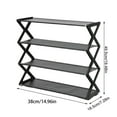 XiLanHUA Clearance Rack 4 Tier Shoe Rack Organizer Easy To Install And