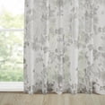 thumbnail image 4 of Madison Park Simone Printed Floral Rod Pocket and Back Tab Voile Sheer Curtain in White, 50"x95", 4 of 8