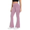 thumbnail image 5 of Yoga Pants with Pockets for Women High Waisted Tummy Control Stretchy Flare Leggings Breathable Bootcut Workout Pants, 5 of 6