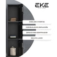 thumbnail image 4 of Locker Metálico 3 Puertas con Cerradura 185 cm | Gabinete Vertical Amplio para Oficina, Gimnasio o Personal, 4 of 7