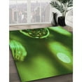thumbnail image 3 of Ahgly Company Machine Washable Indoor Rectangle Transitional Dark Forest Green Area Rugs, 4' x 6', 3 of 7