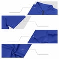 thumbnail image 7 of Waffle Polos Shirts for Adult Men 1/4 Zip Short Sleeve Casual Golf T-Shirt Slim Fit Quarter Zipper Pullover Summer Soft and Breathable Tee Shirts Solid Color Plain Lapel Sport Tops, 7 of 7