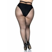 Leg Avenue Womens Plus-Size Fishnet Pantyhose, Black, Plus Size