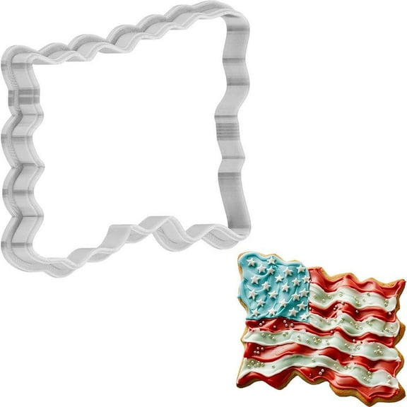Flag Cookie Cutter 4 Inch Made in USA by WONDERTORY